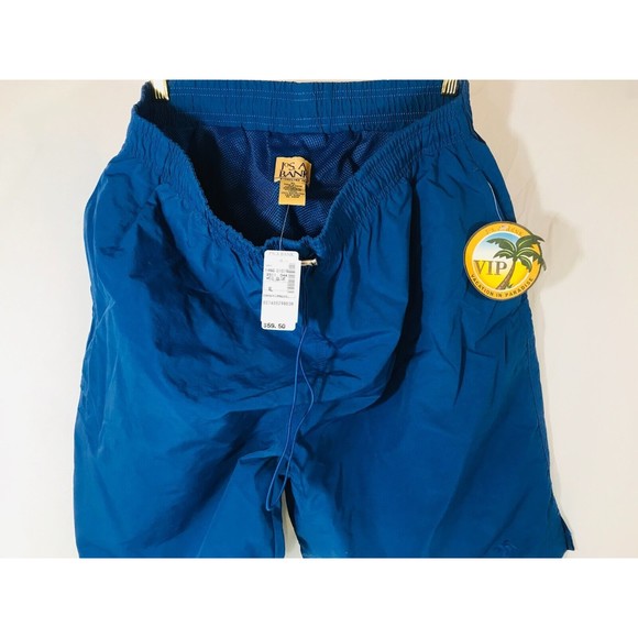 Jos A Bank Swimming Trunks Mens Sz XL Blue Swimsuit Mesh Brief Lined - Picture 9 of 10